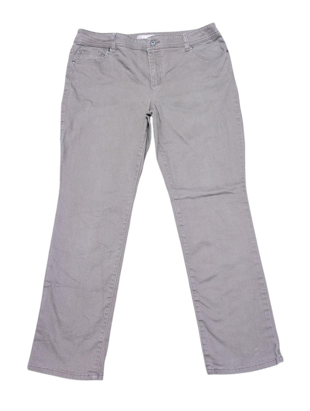 Chicos‎ Brown Straight Leg Jeans Size 2 (12) Short